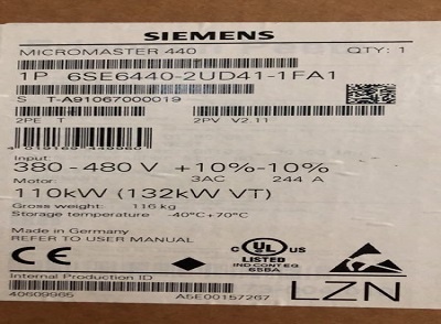 SIEMENS/西門(mén)子6SE6440-2UD41-1FA1變頻器